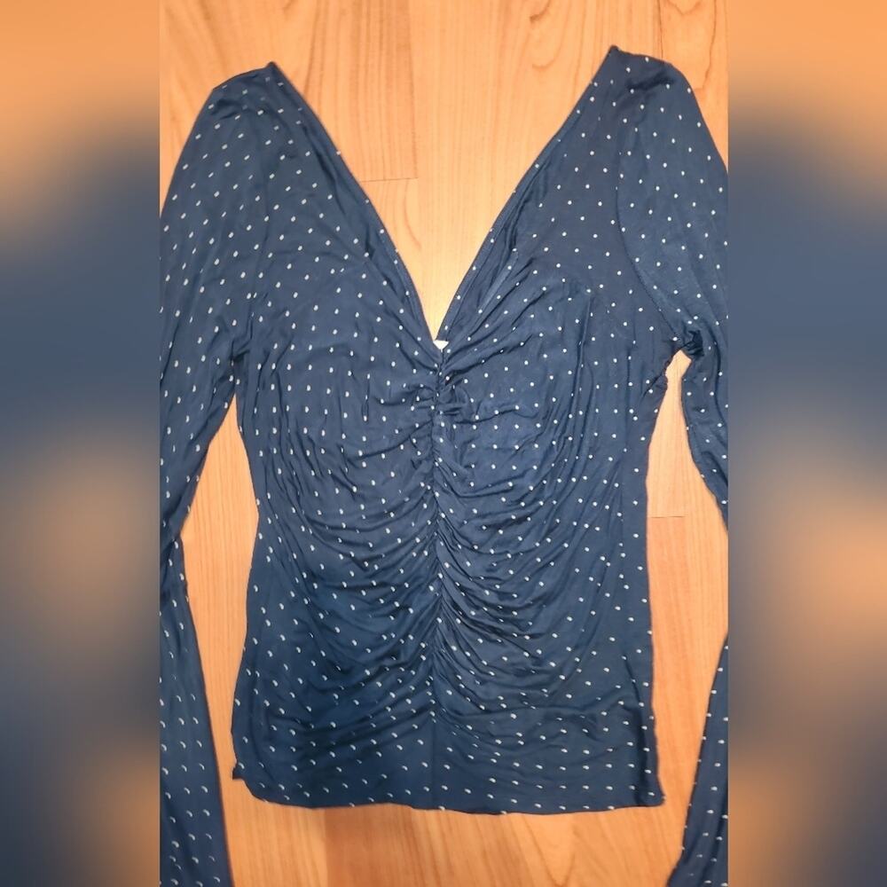 We The Free Polka Dot Bell Sleeve || Large EUC - Picture 5 of 11